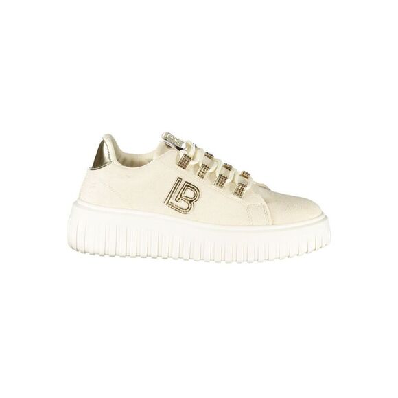 Laura Biagiotti Beige Polyester Women Women's Sneaker
